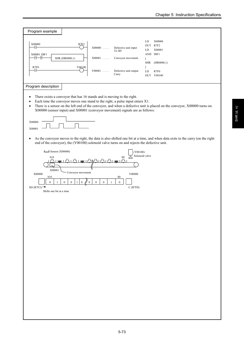 Chapter 5 instruction specifications | Hitachi NJI-350B User Manual | Page 123 / 319