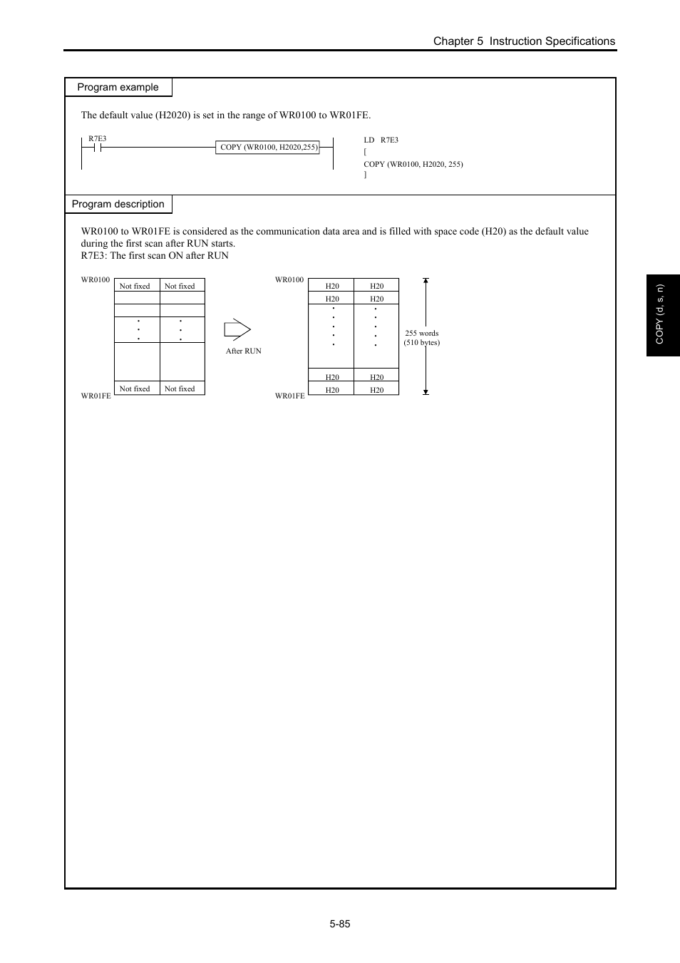 Chapter 5 instruction specifications | Hitachi NJI-350B User Manual | Page 135 / 319