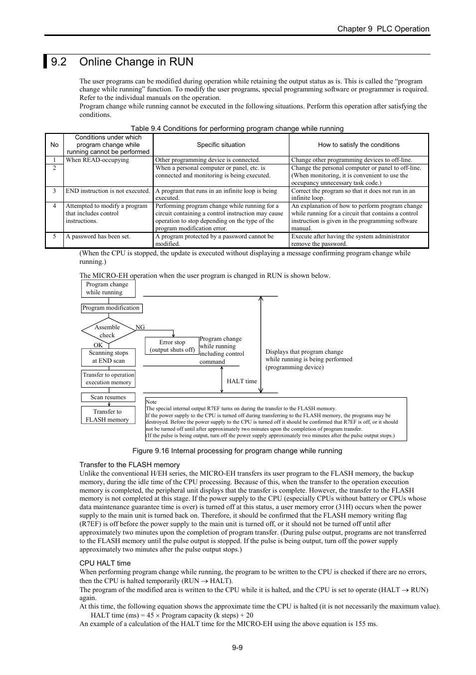 2 online change in run | Hitachi NJI-350B User Manual | Page 242 / 319