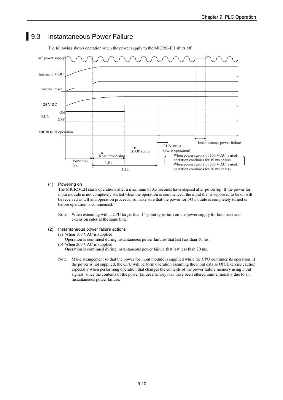 3 instantaneous power failure | Hitachi NJI-350B User Manual | Page 243 / 319