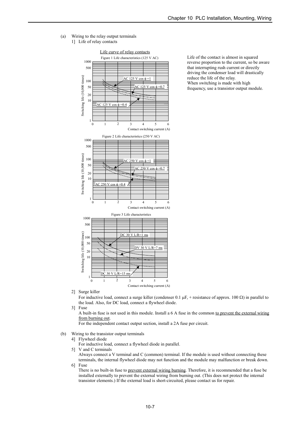 Chapter 10 plc installation, mounting, wiring | Hitachi NJI-350B User Manual | Page 252 / 319