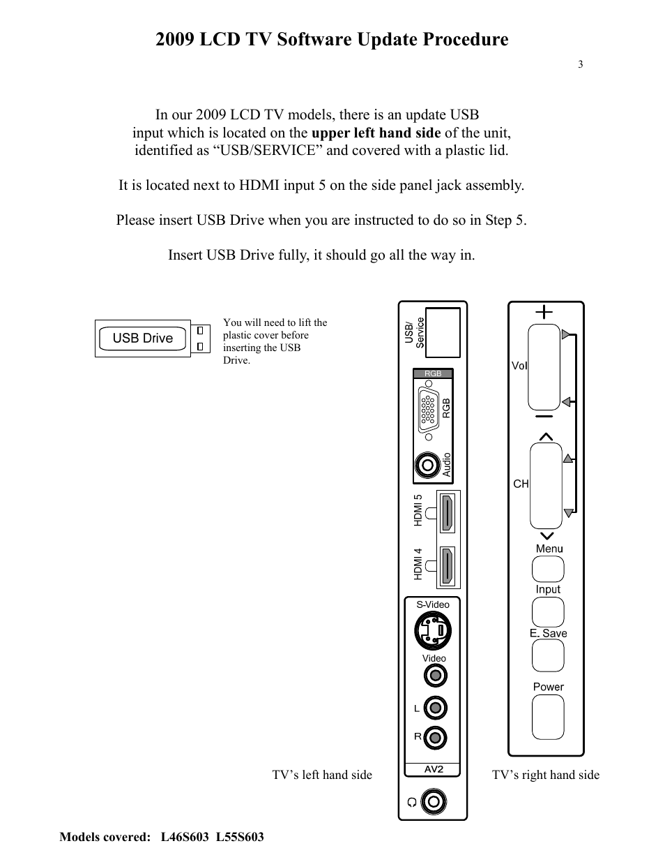 2009 lcd tv software update procedure | Hitachi L55S603 User Manual | Page 3 / 3