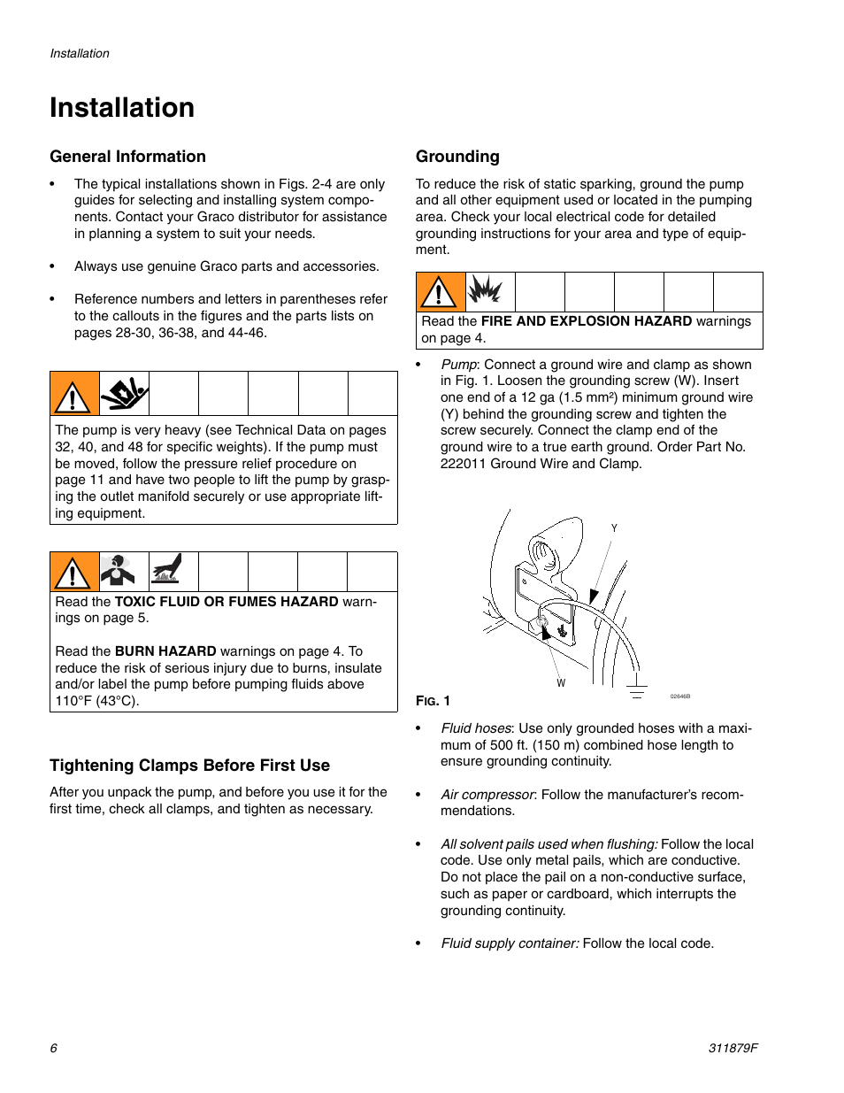 Installation | Hitachi FD2 1590 User Manual | Page 6 / 50