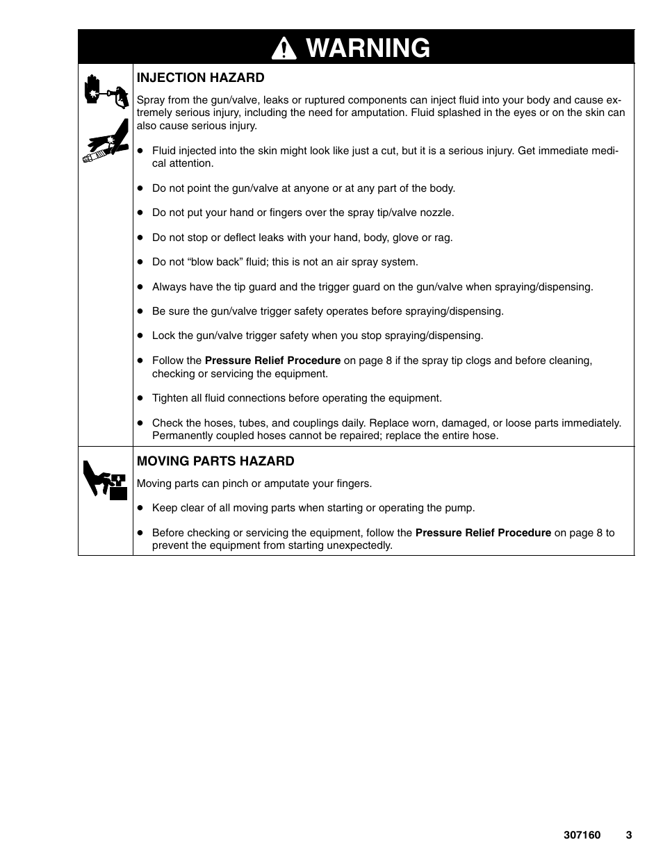 Warning | Hitachi 210313 User Manual | Page 3 / 16