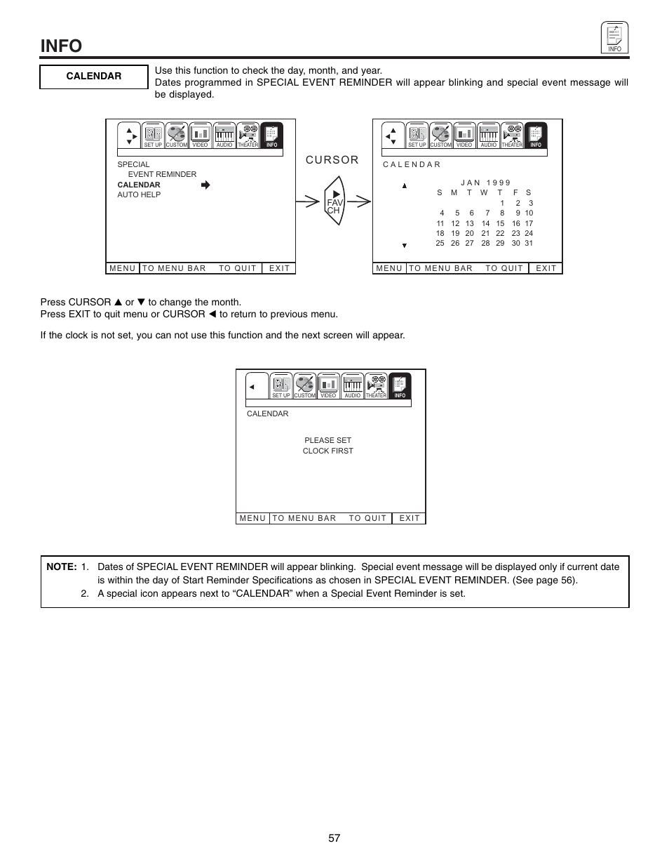 Info | Hitachi 50UX57B 60UX57B User Manual | Page 57 / 64