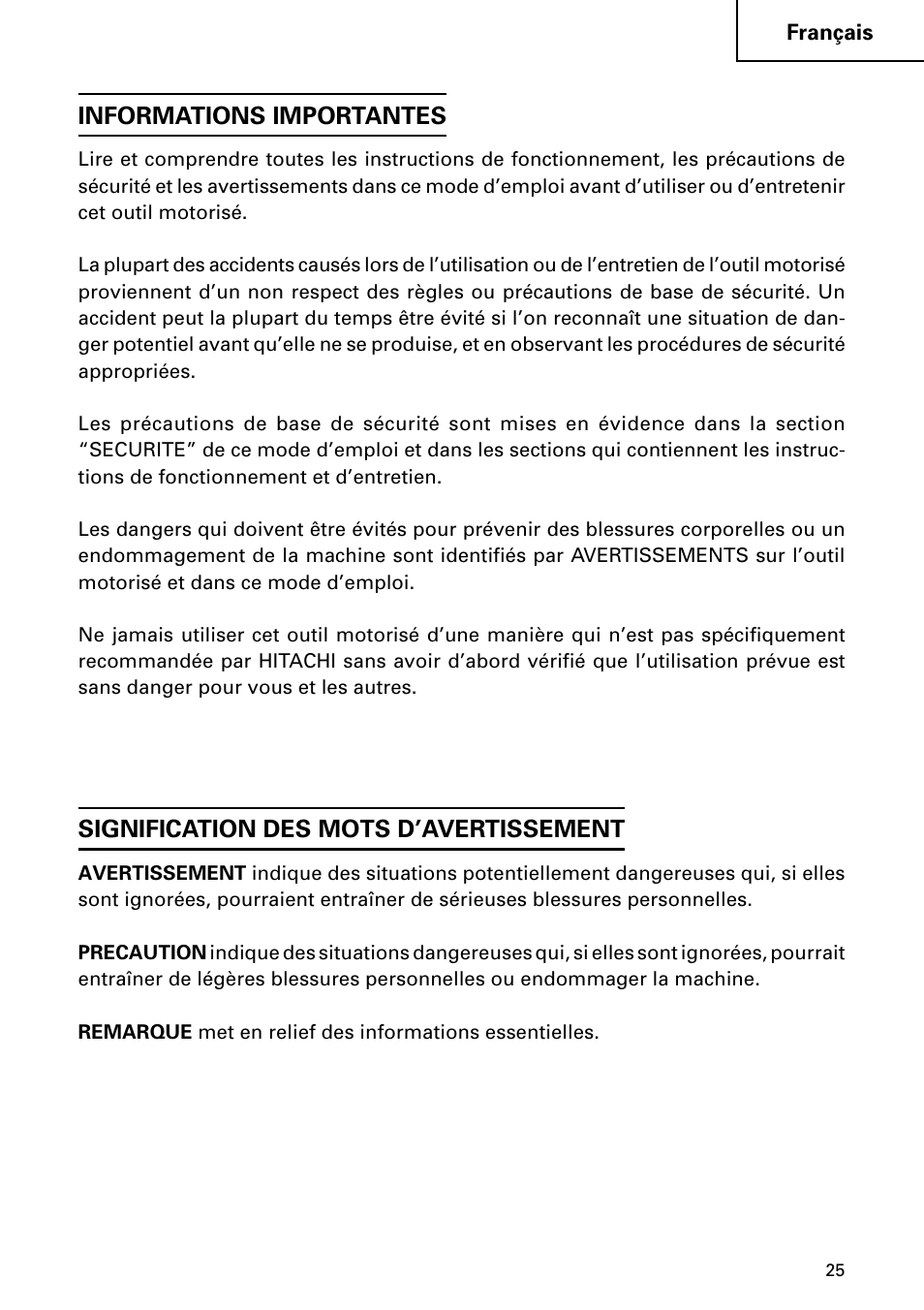 Hitachi DH 24PC User Manual | Page 25 / 72
