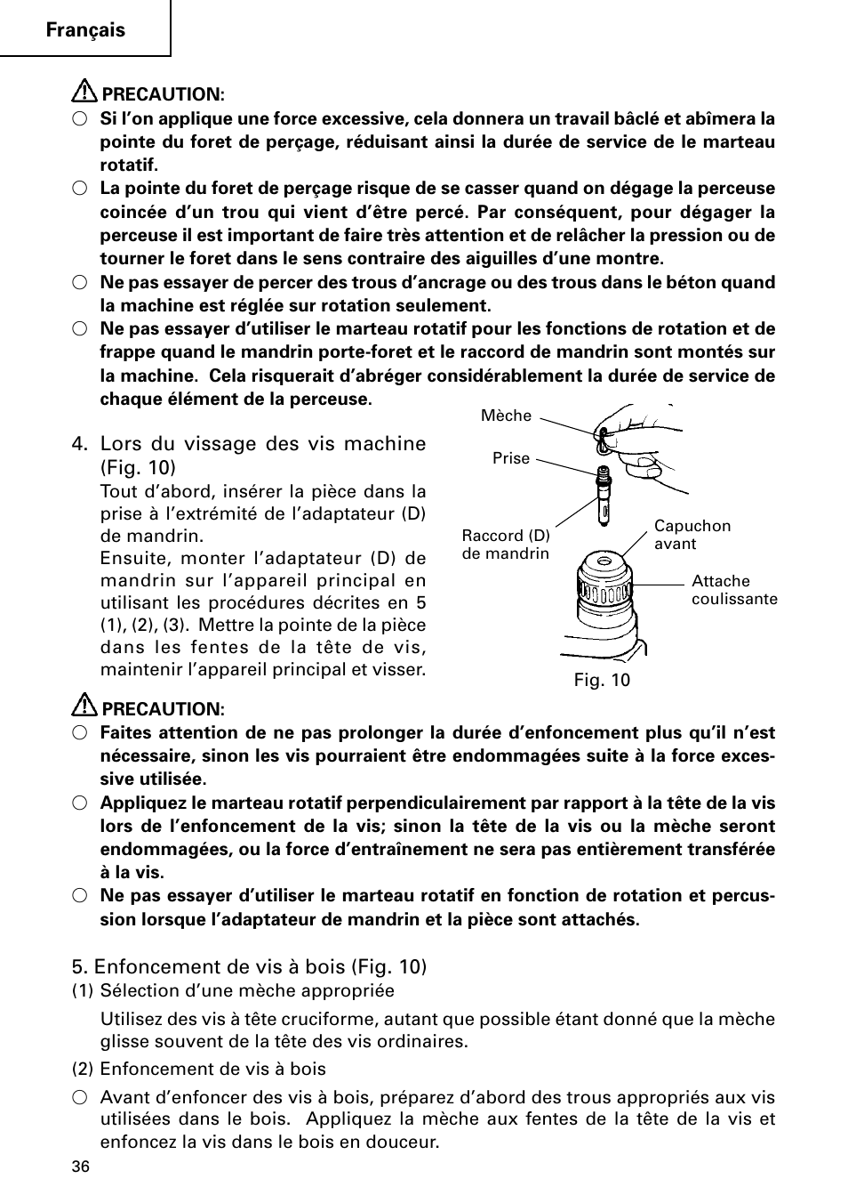 Hitachi DH 24PC User Manual | Page 36 / 72