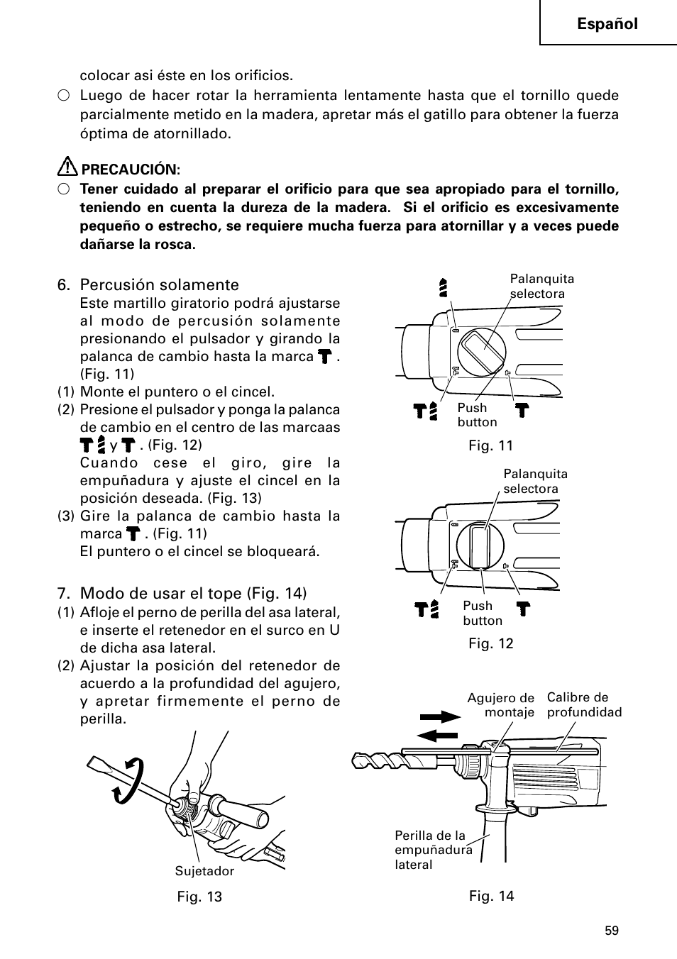 Hitachi DH 24PC User Manual | Page 59 / 72