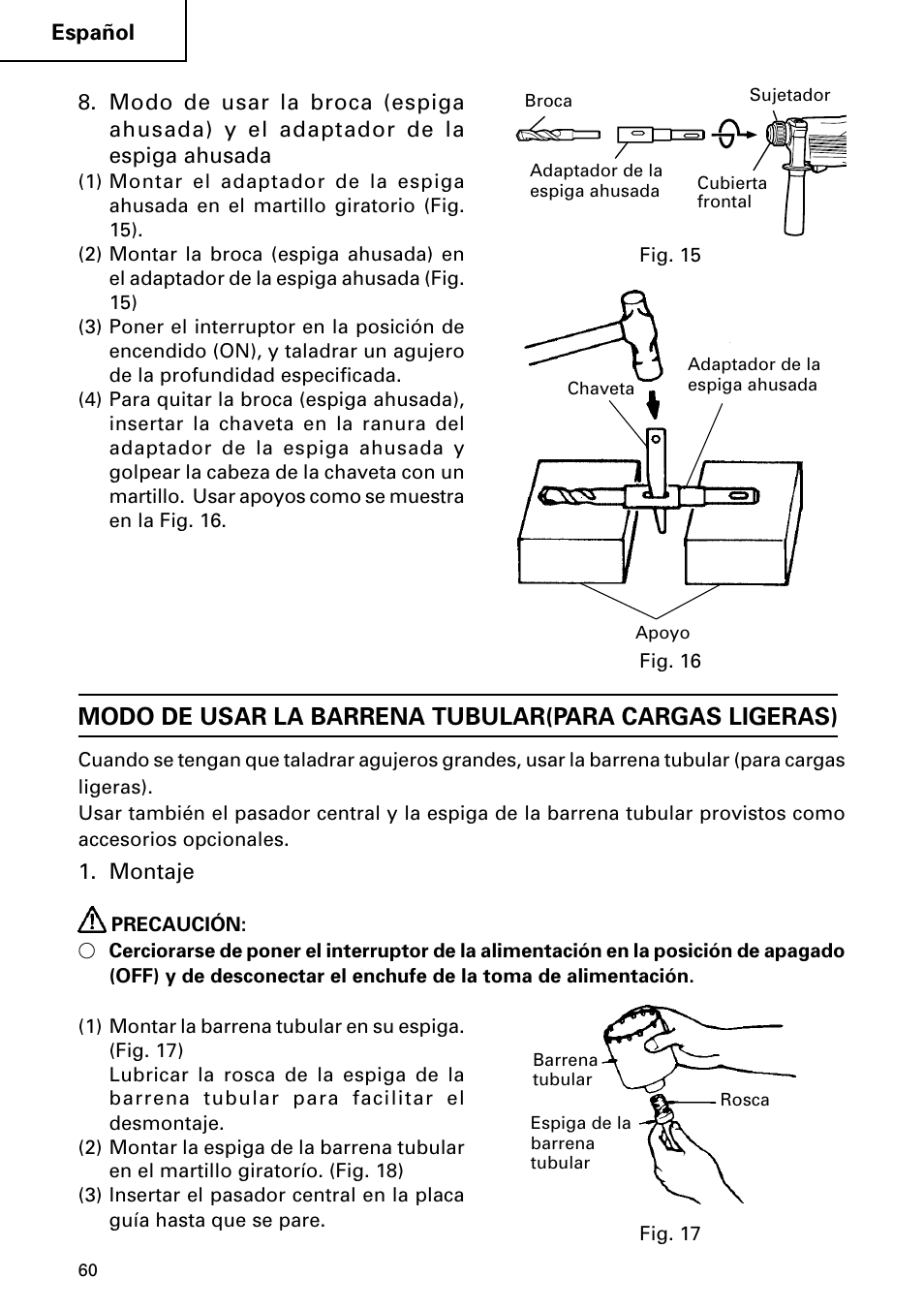 Hitachi DH 24PC User Manual | Page 60 / 72
