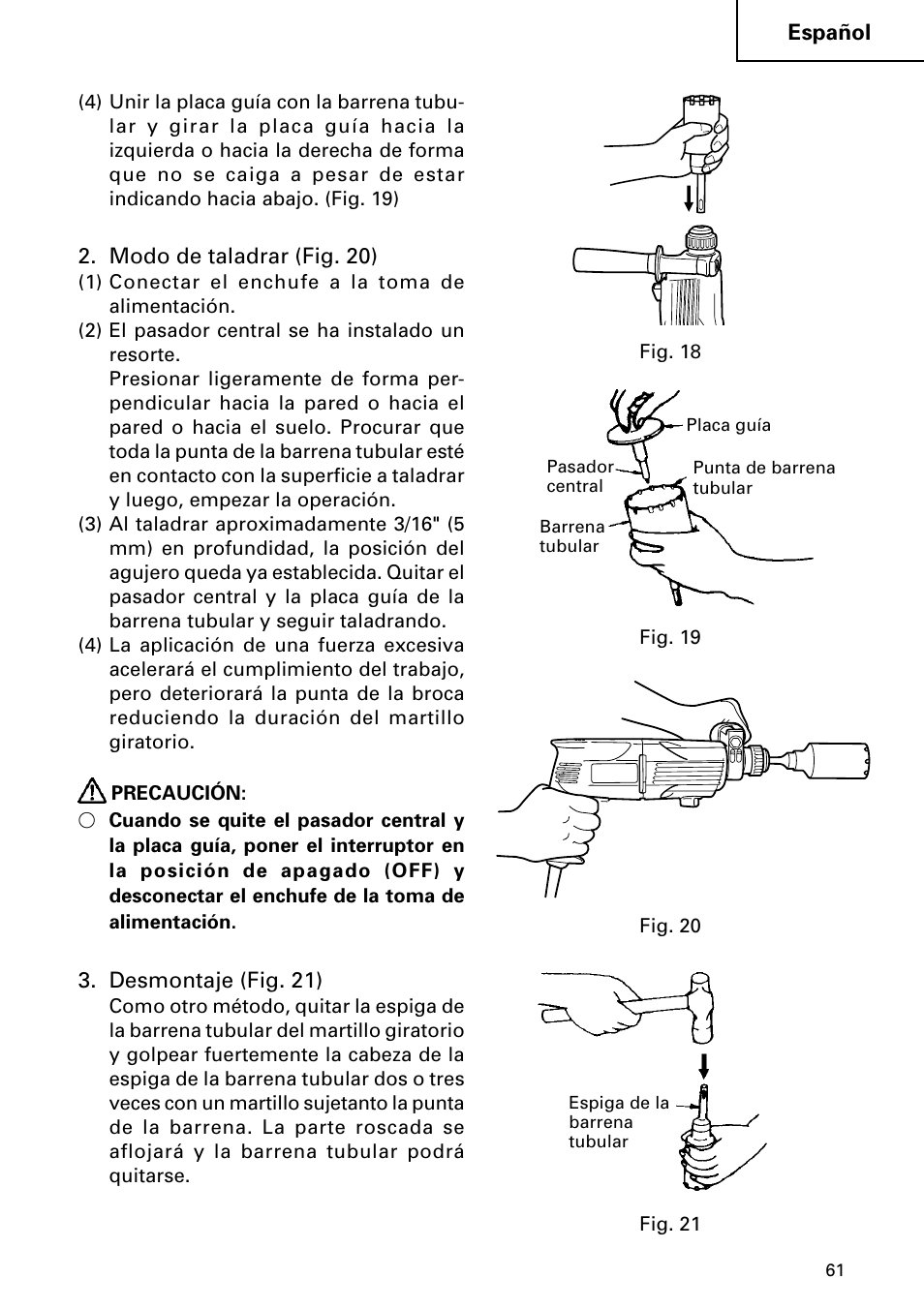 Hitachi DH 24PC User Manual | Page 61 / 72