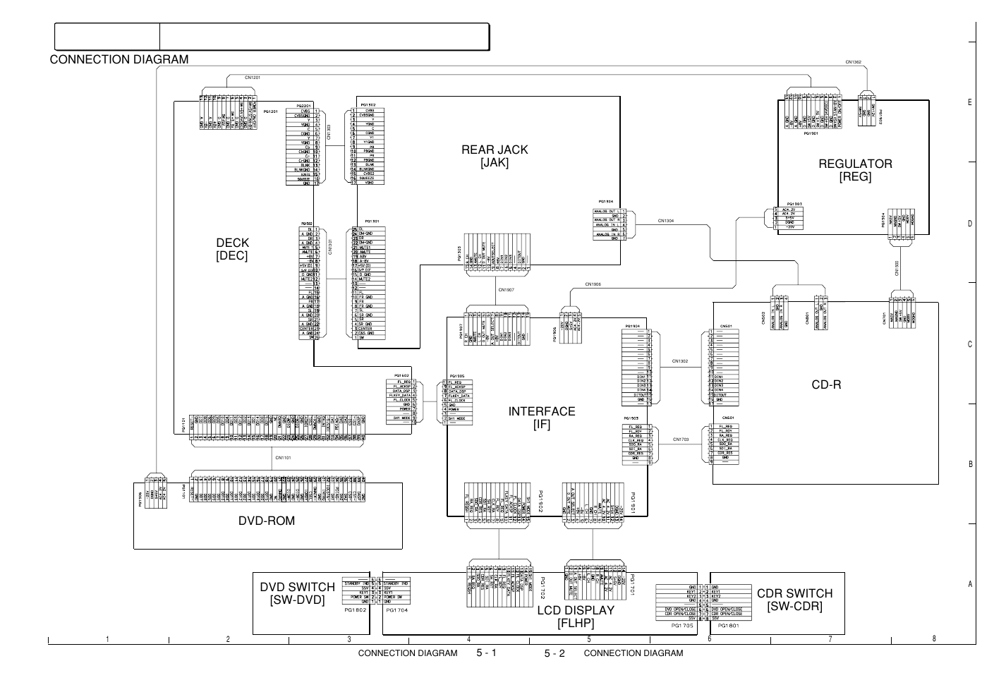 Connection diagram | Hitachi DV-W1U User Manual | Page 22 / 35