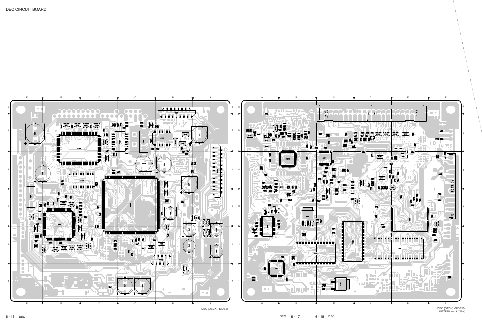 Dec circuit board | Hitachi DV-W1U User Manual | Page 29 / 35