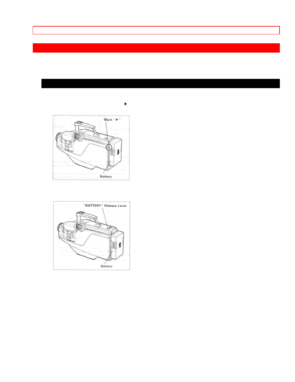 Power sources, When using with the battery (provided) | Hitachi VM-1600A User Manual | Page 16 / 93