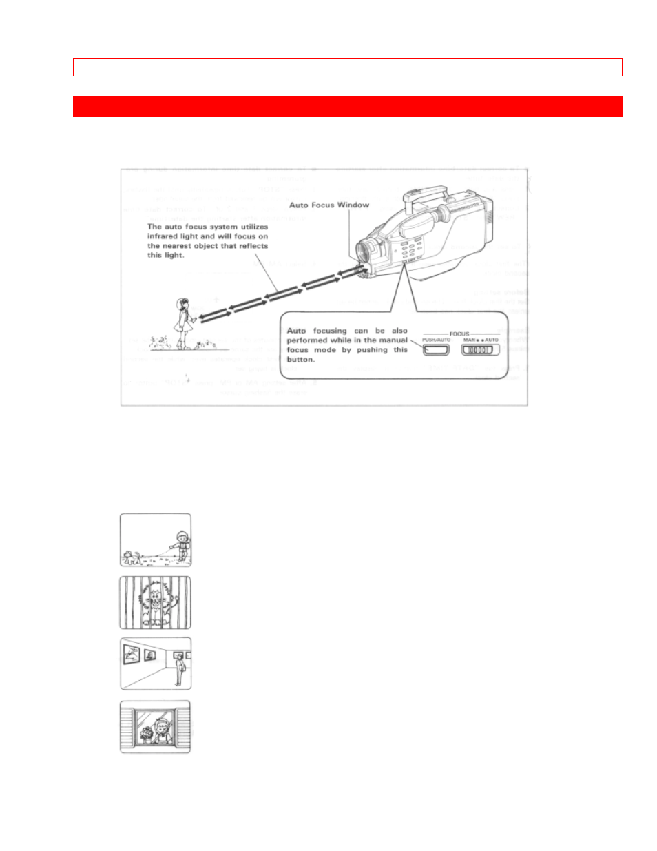 Auto focus | Hitachi VM-1600A User Manual | Page 38 / 93