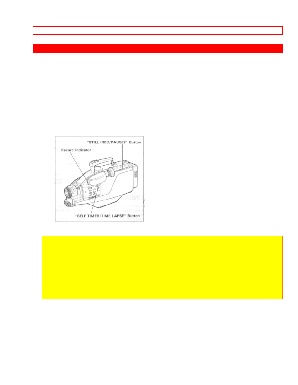 Self timer | Hitachi VM-1600A User Manual | Page 55 / 93