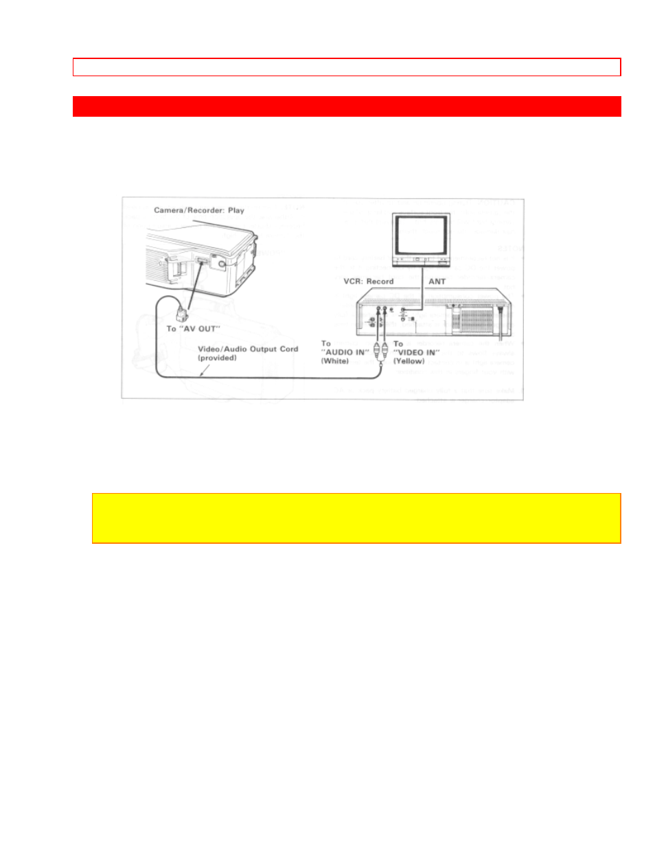 Camera/recorder to vcr dubbing | Hitachi VM-1600A User Manual | Page 76 / 93