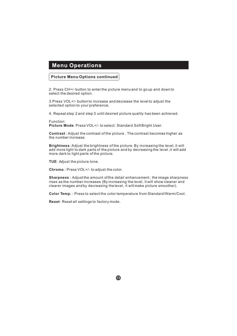 Hitachi L19T3W User Manual | Page 17 / 28