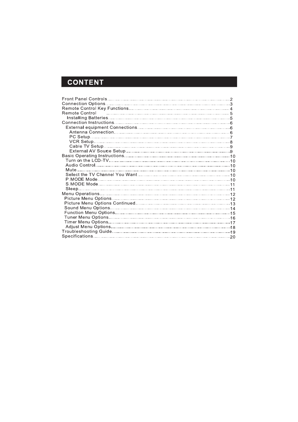 Hitachi L19T3W User Manual | Page 4 / 28