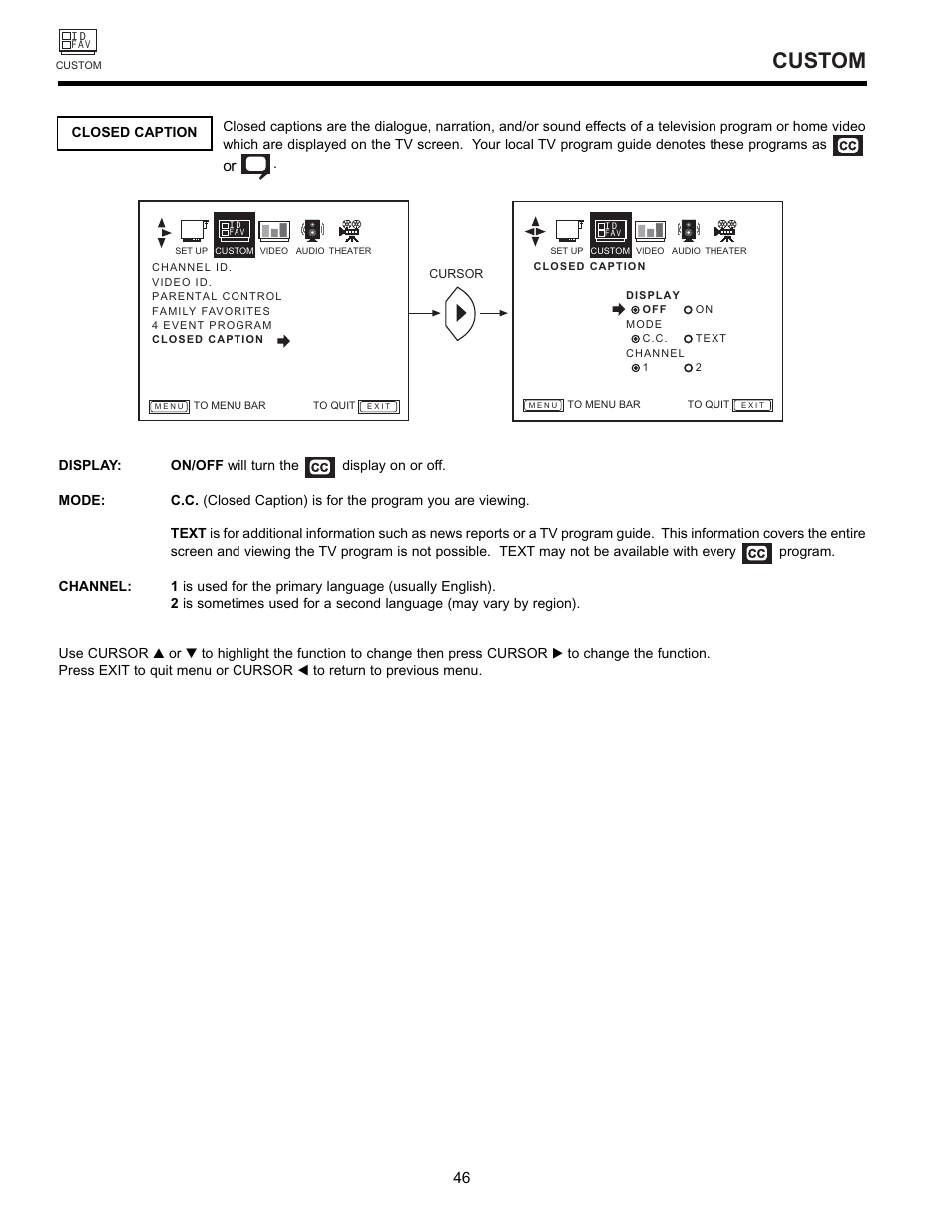 Custom | Hitachi 32GX01B User Manual | Page 46 / 60