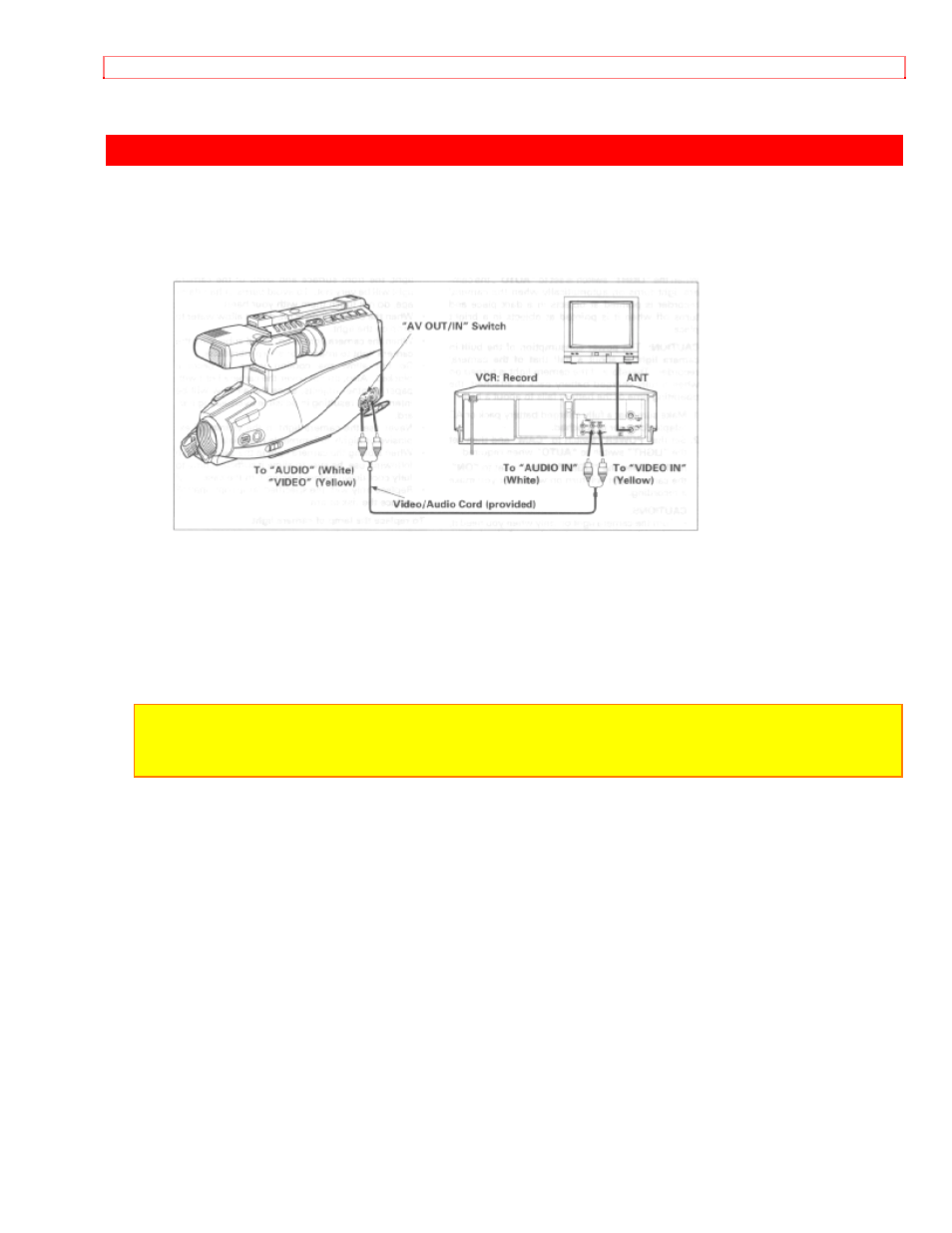Camera/recorder to vcr dubbing | Hitachi VM-3700A User Manual | Page 65 / 81