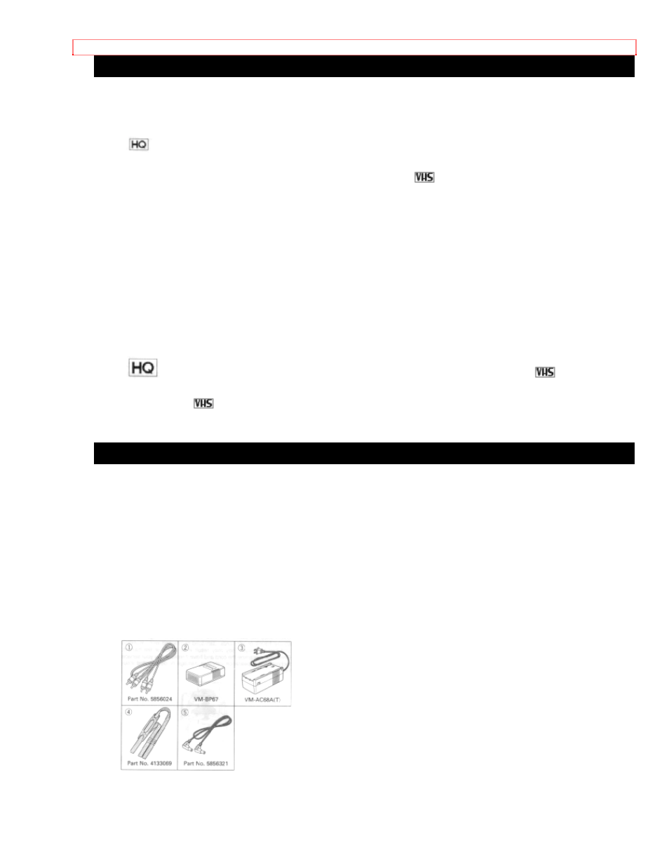 Features accessories | Hitachi VM-3700A User Manual | Page 7 / 81