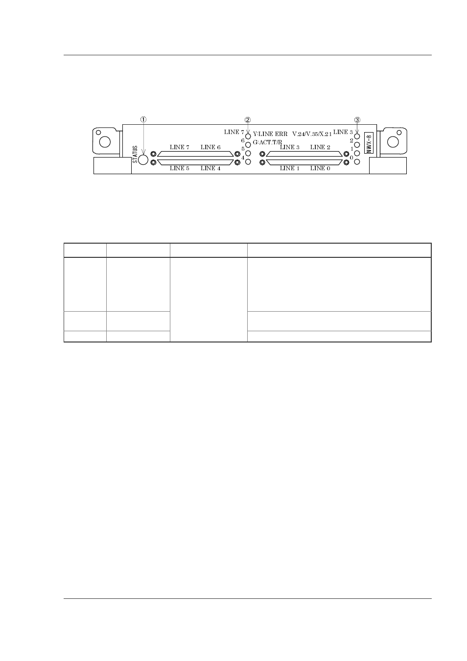 5 nwvx-8, 5 nwvx-8 -25, Nwvx-8 front panel view -25 | Nwvx-8 switch and function of led indications -25 | Hitachi GR2000 User Manual | Page 127 / 410