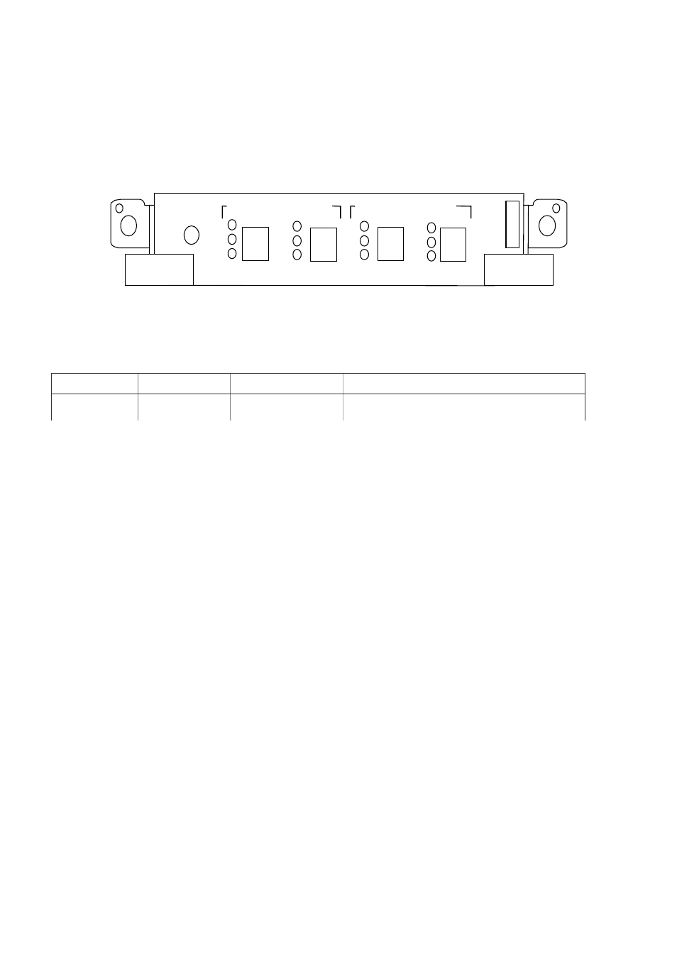 Nwmx1-4 front panel view -34, Wmx-1-4 switch and function of led indications -34 | Hitachi GR2000 User Manual | Page 136 / 410