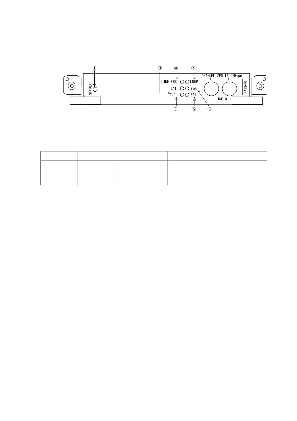 Nwt3-1c front panel view -61, Nwt3-1c switch and function of led indications -61 | Hitachi GR2000 User Manual | Page 163 / 410