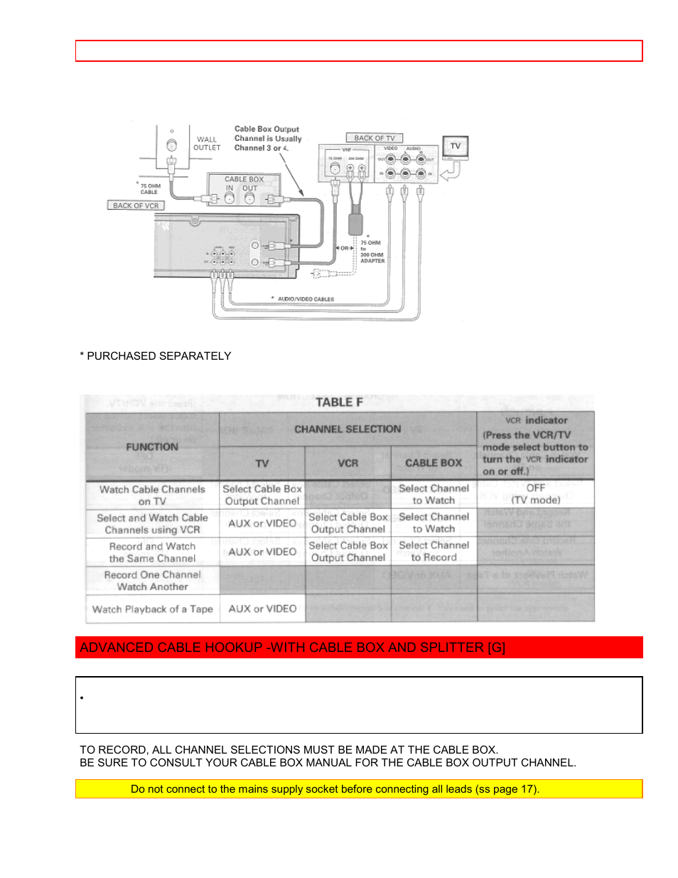 With this hookup | Hitachi VT-FX6411A User Manual | Page 18 / 81