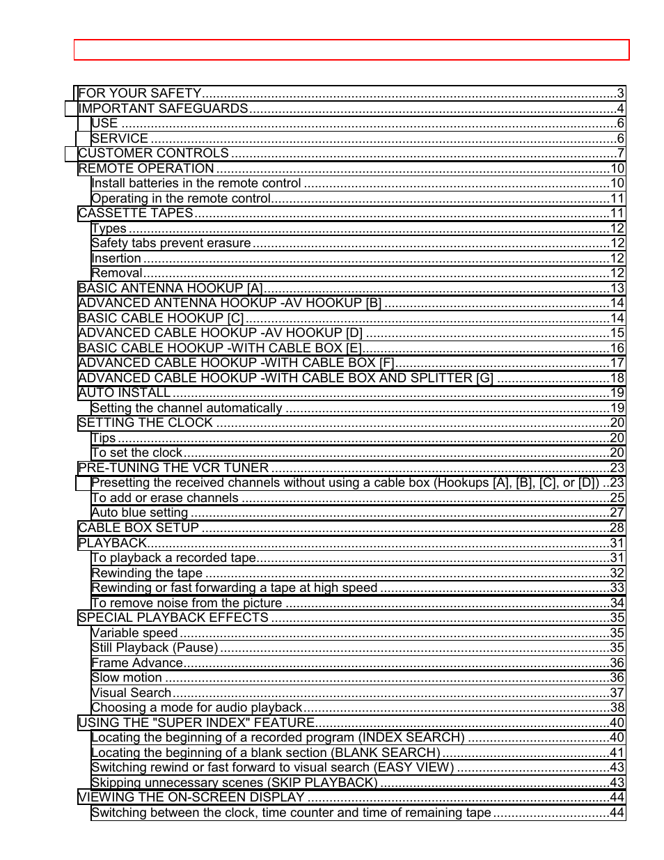 Hitachi VT-FX6411A User Manual | Page 2 / 81