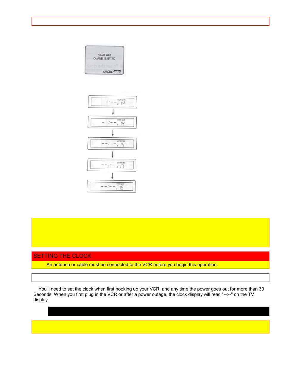 Setting the clock, Tips to set the clock | Hitachi VT-FX6411A User Manual | Page 20 / 81