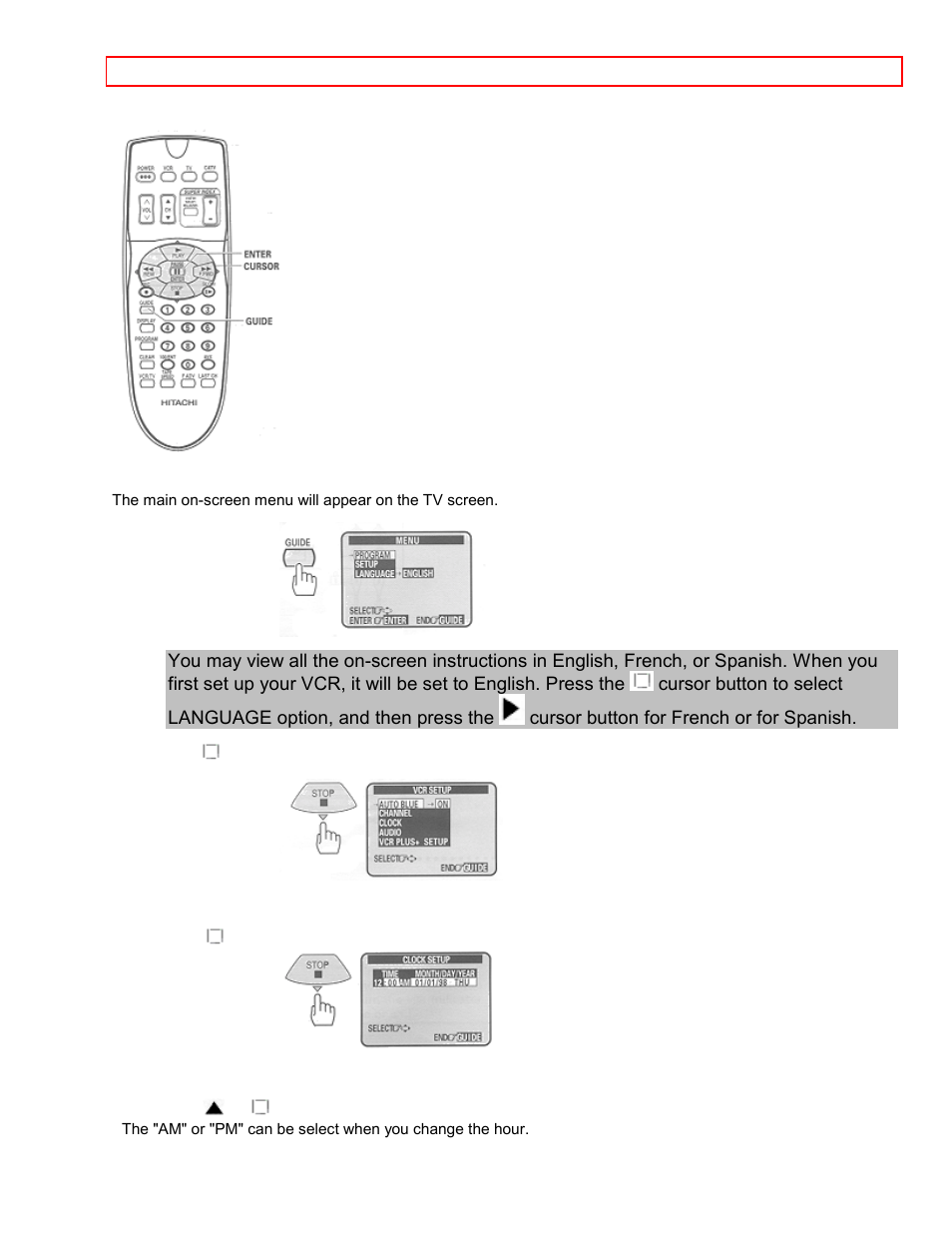 Hitachi VT-FX6411A User Manual | Page 21 / 81