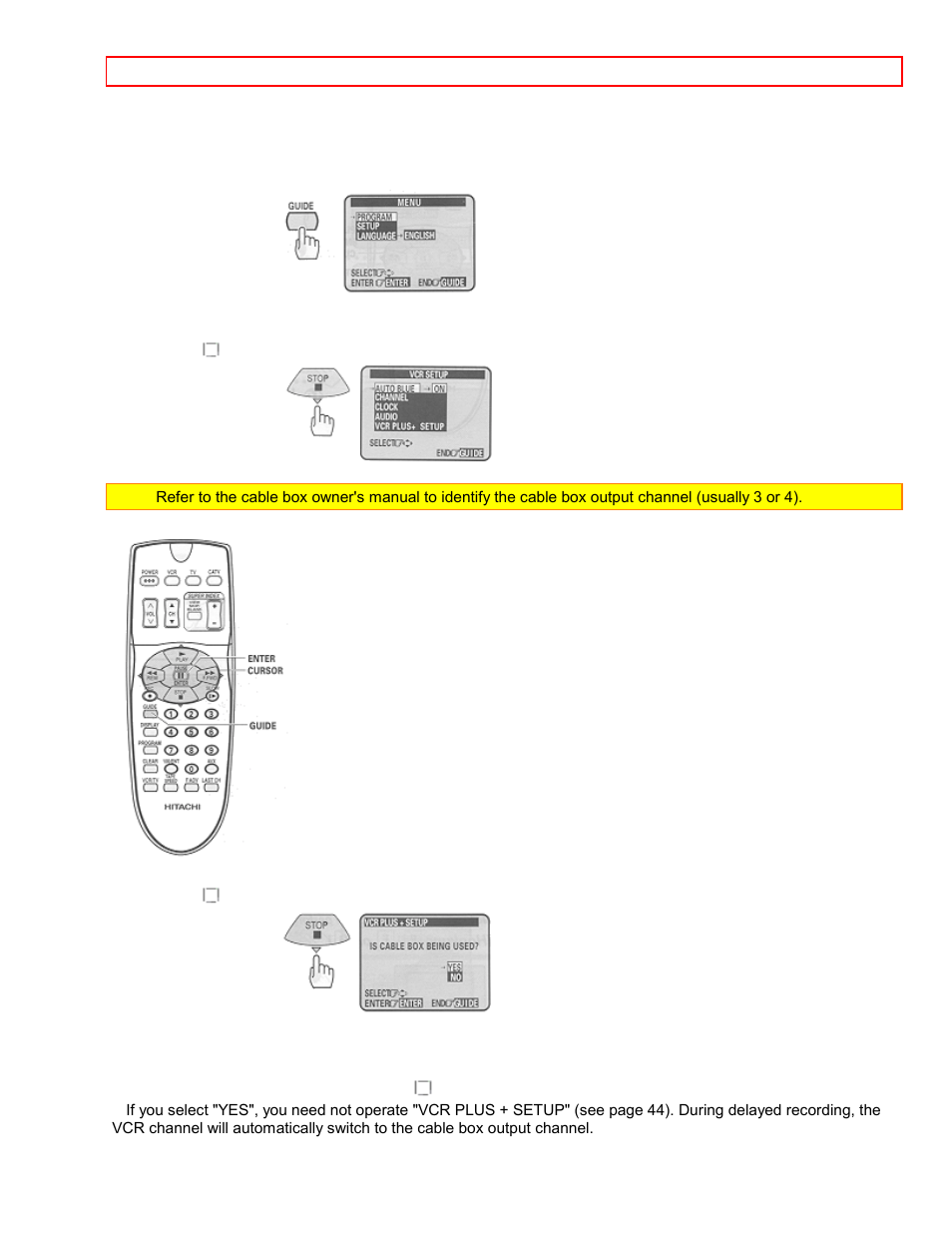 Hitachi VT-FX6411A User Manual | Page 30 / 81