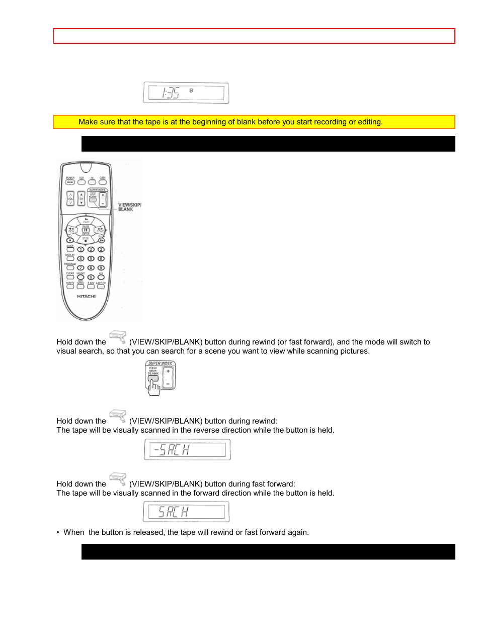 Hitachi VT-FX6411A User Manual | Page 43 / 81