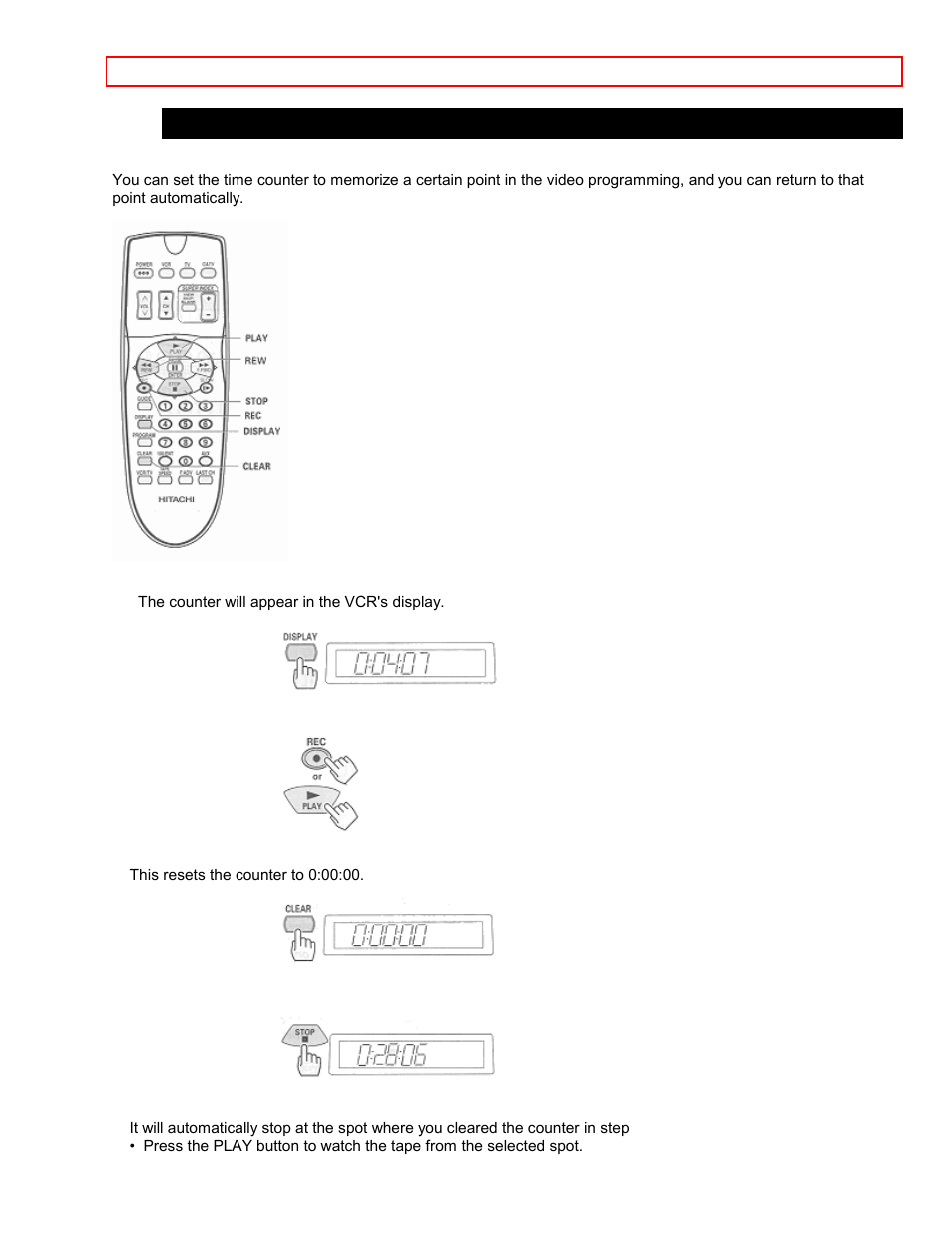 To find specific sections on a tape | Hitachi VT-FX6411A User Manual | Page 46 / 81