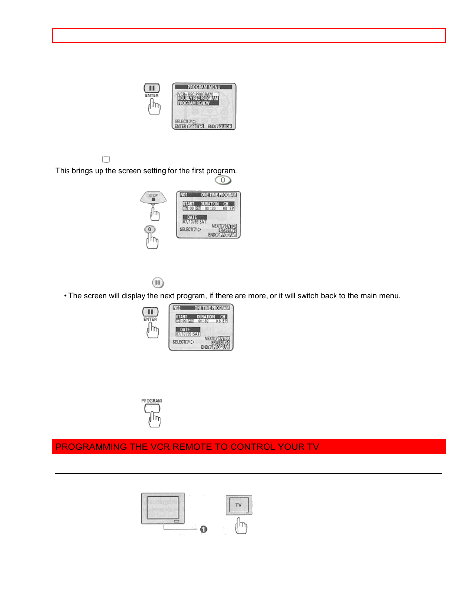 Programming the vcr remote to control your tv | Hitachi VT-FX6411A User Manual | Page 70 / 81