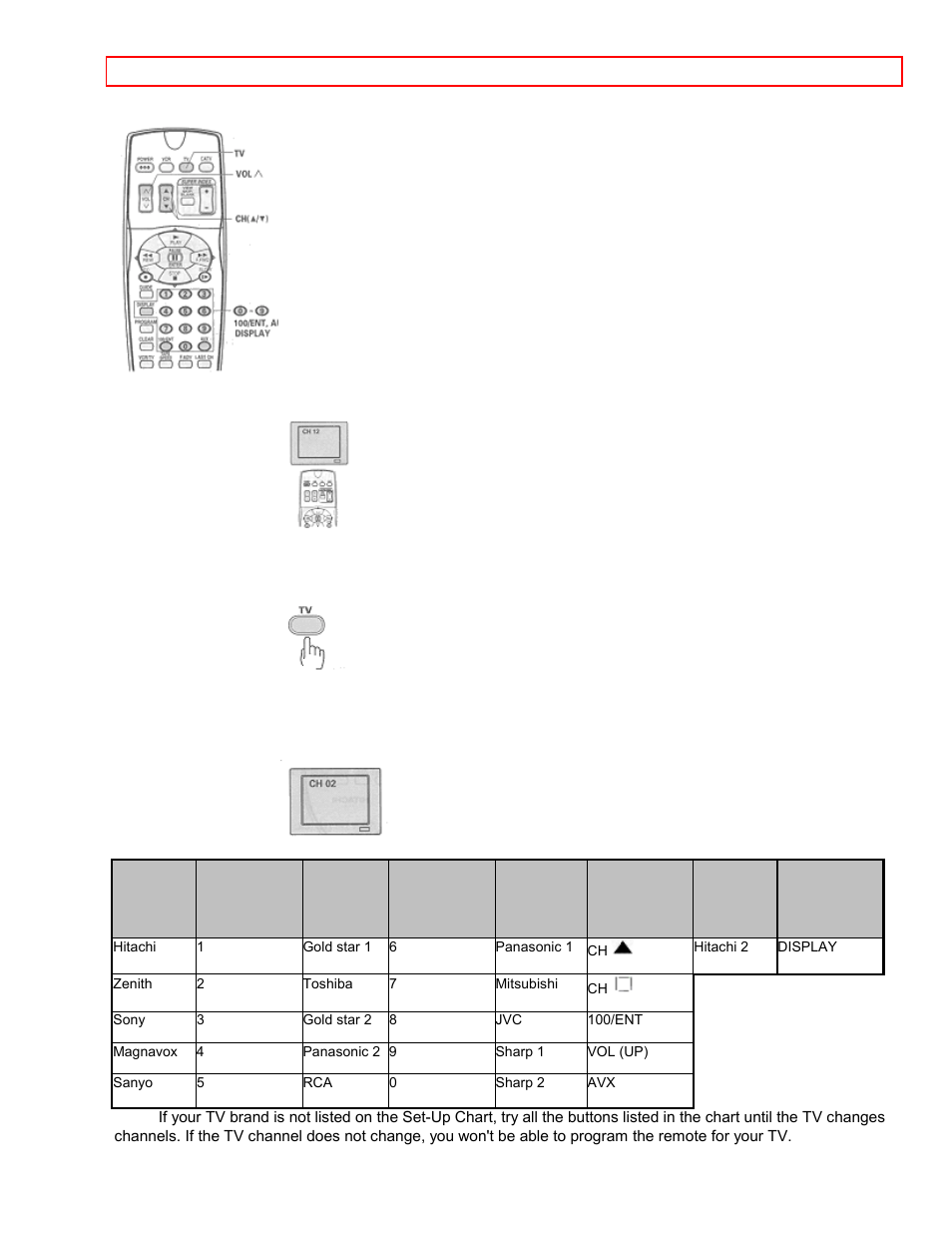 Programming the vcr remote to control your tv - 71 | Hitachi VT-FX6411A User Manual | Page 71 / 81