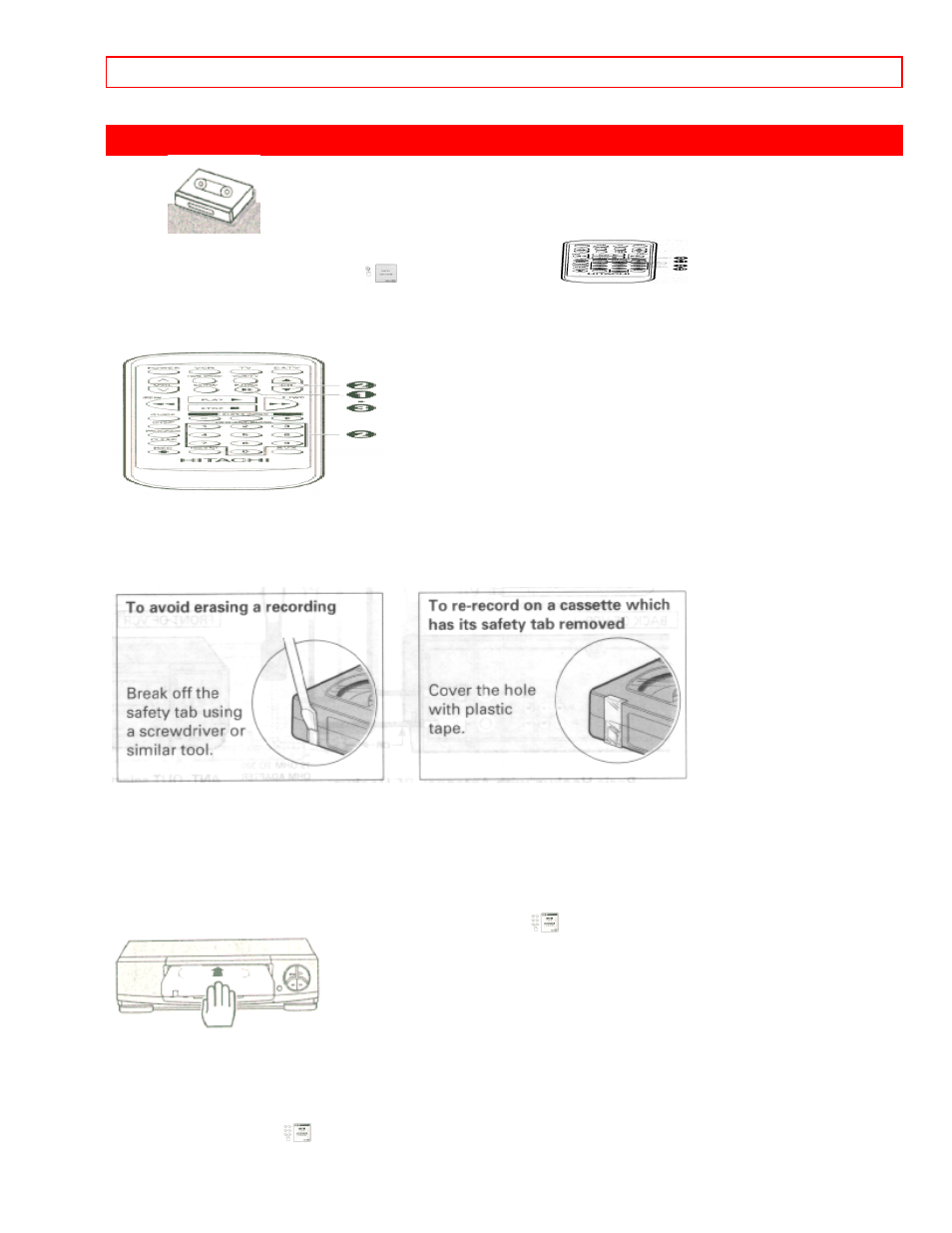Cassette tapes | Hitachi VT-FX614A User Manual | Page 13 / 75