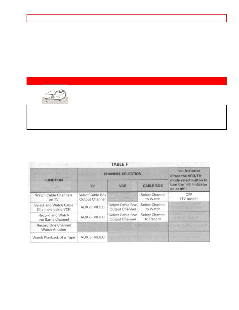 Advanced cable hookup -with cable box [f, With this hookup | Hitachi VT-FX614A User Manual | Page 20 / 75