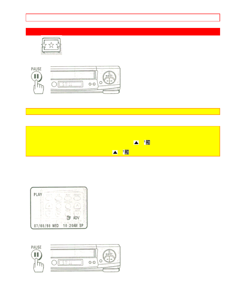 Special playback effects, Variable speed playback | Hitachi VT-FX614A User Manual | Page 42 / 75