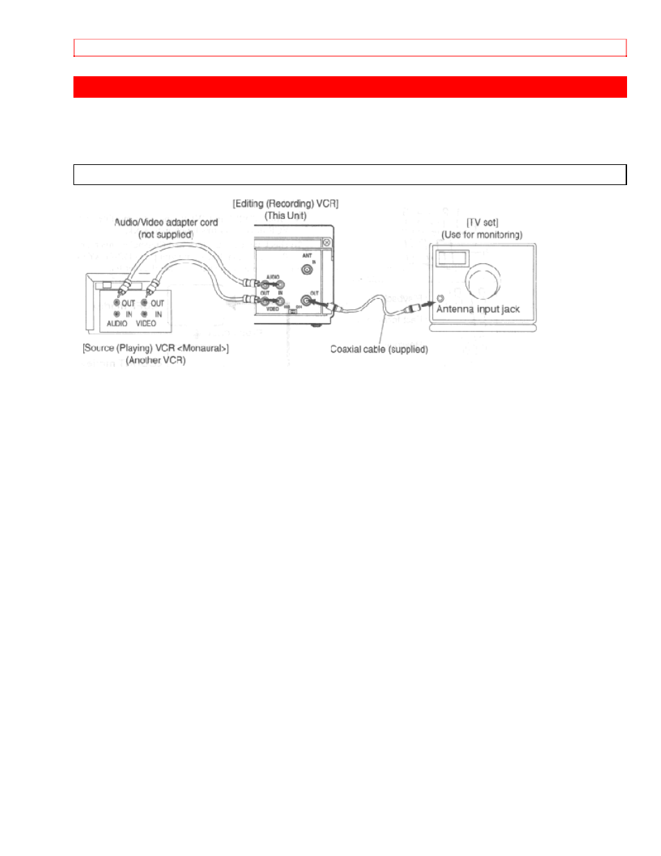 Copying a video tape, To monitor the recording | Hitachi VTMX-231A User Manual | Page 38 / 43