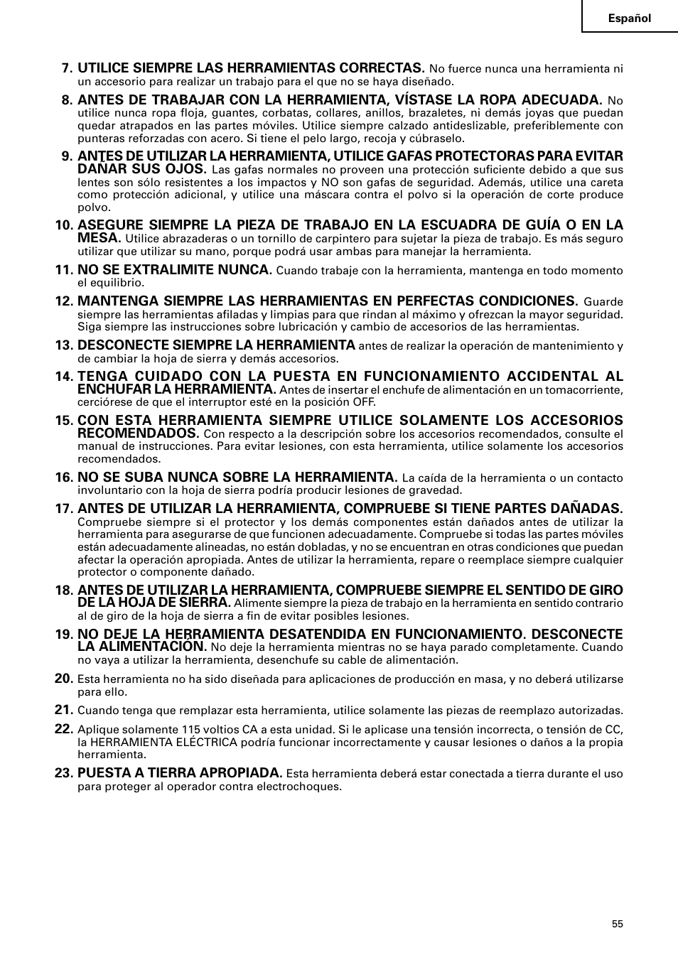 Hitachi C10RA2 User Manual | Page 55 / 85