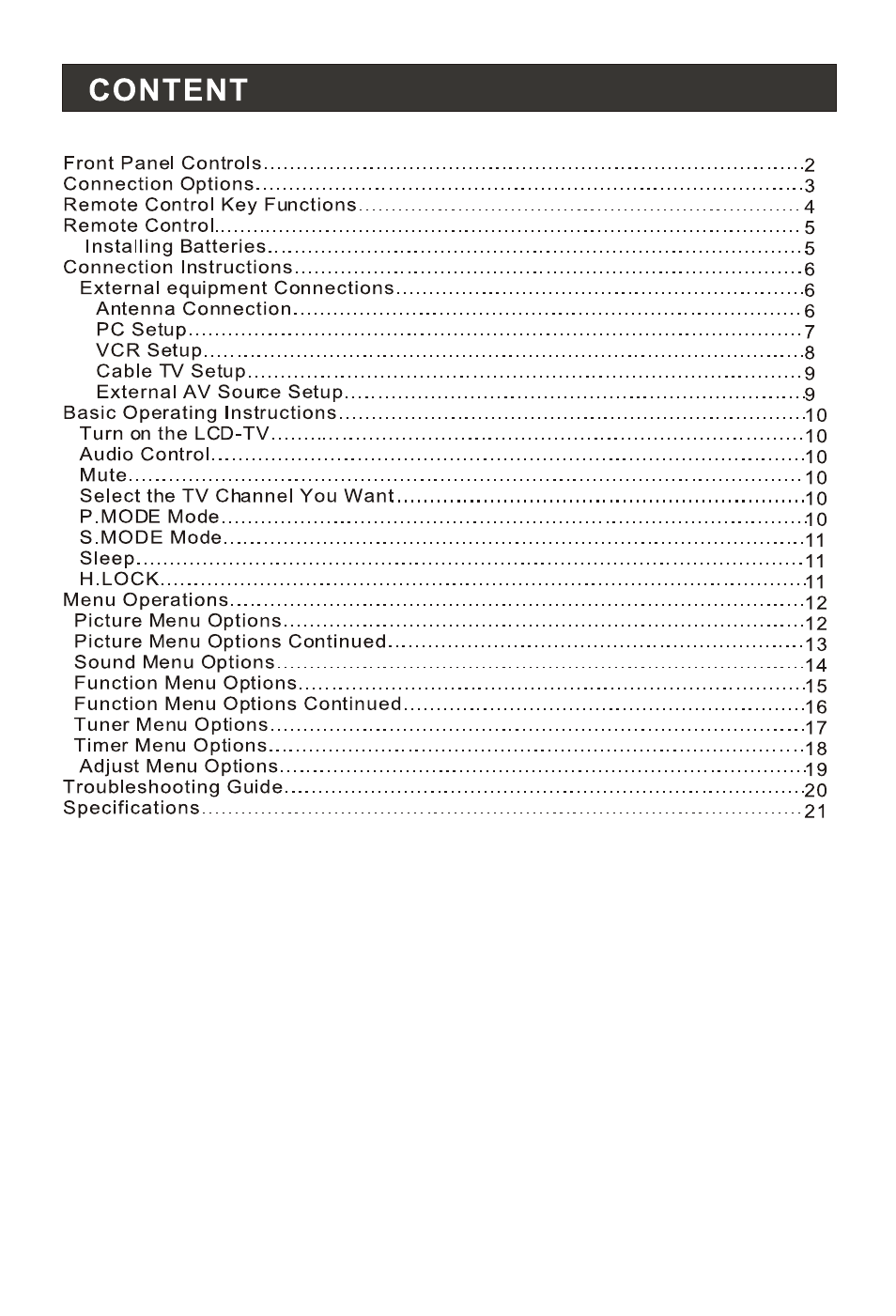 Т³гж 5 | Hitachi HL19KN1 User Manual | Page 4 / 26