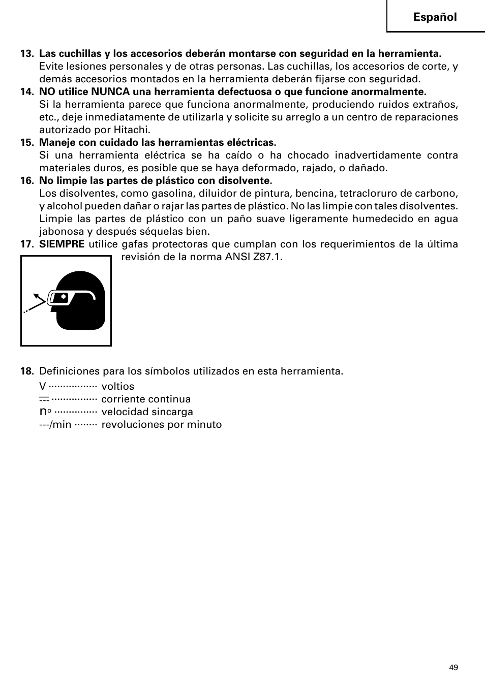 Hitachi DS 14DVF User Manual | Page 49 / 72