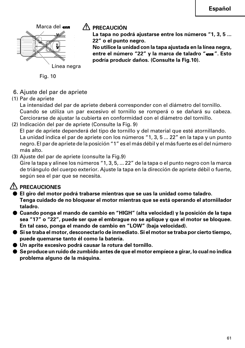 Hitachi DS 14DVF User Manual | Page 61 / 72