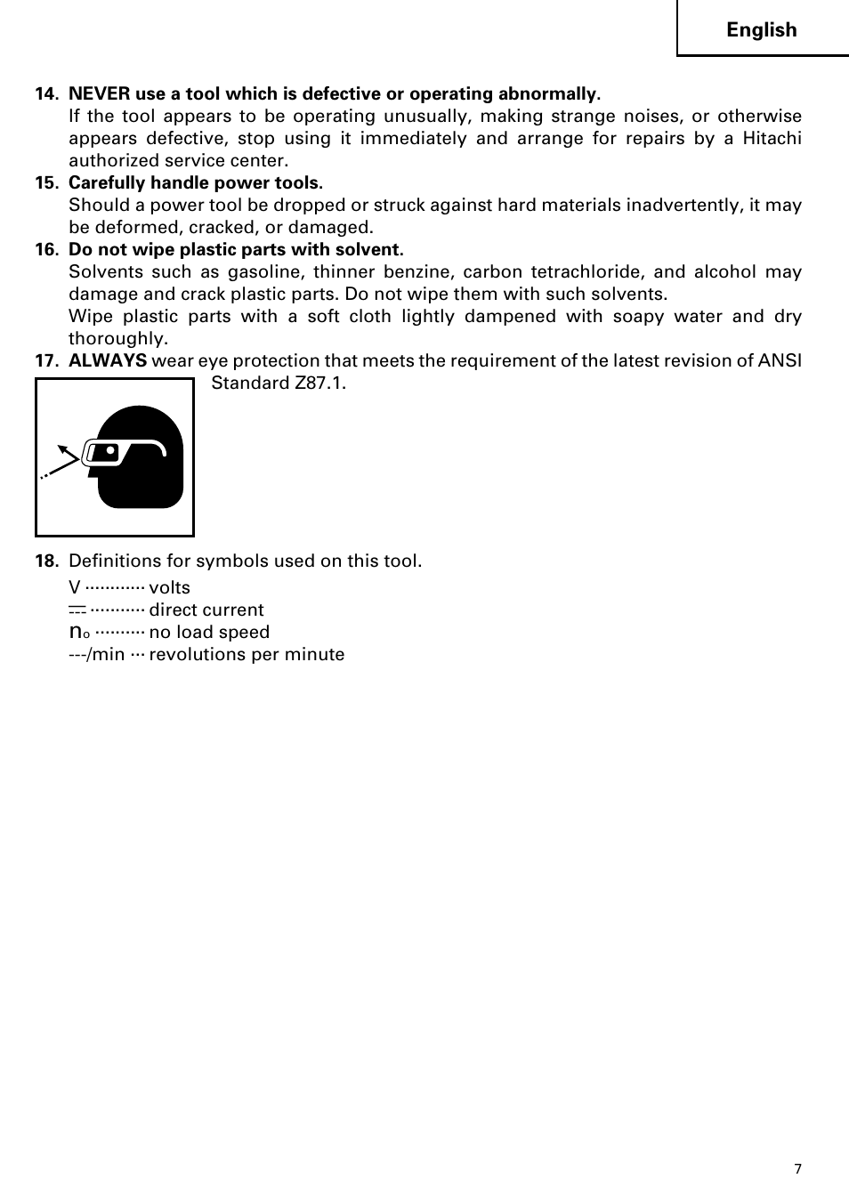 Hitachi DS 14DVF User Manual | Page 7 / 72