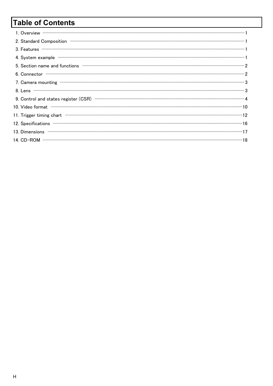 Hitachi KP-FD140F User Manual | Page 10 / 29