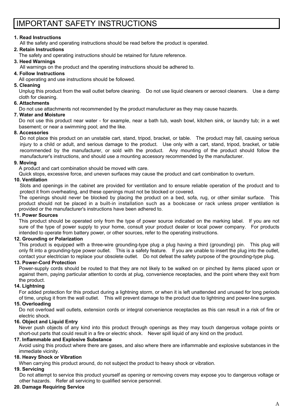 Important safety instructions | Hitachi KP-FD140F User Manual | Page 3 / 29