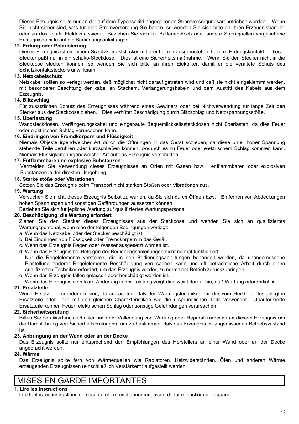 Mises en garde importantes | Hitachi KP-FD140F User Manual | Page 5 / 29