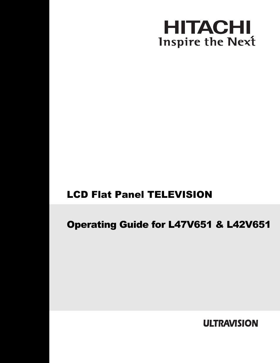 Hitachi L47V651 User Manual | 150 pages